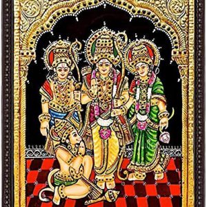 Ram Darbar Tanjore Painting Wall Art With Frame