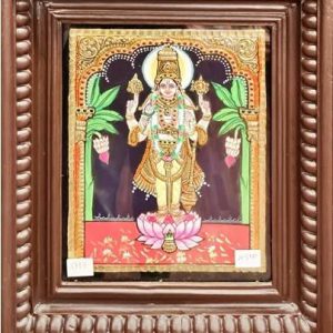 Traditional Satyanarayana Tanjore Painting With Frame