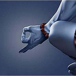 Shiva Gyan Mudra Art Hand Painted On Canvas (Without Frame)