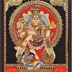 Shivan Tanjore Painting Wall Art With Frame