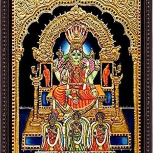 Sri Pachaiamman Tanjore Painting With Frame