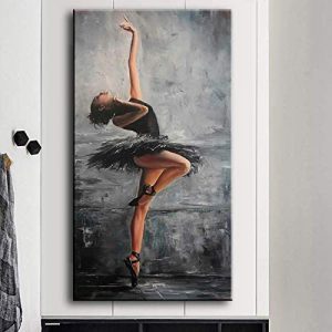Elegant Figure Art Ballet Dancer Canvas Painting Modern Wall Art Posters Prints On Canvas No Frame