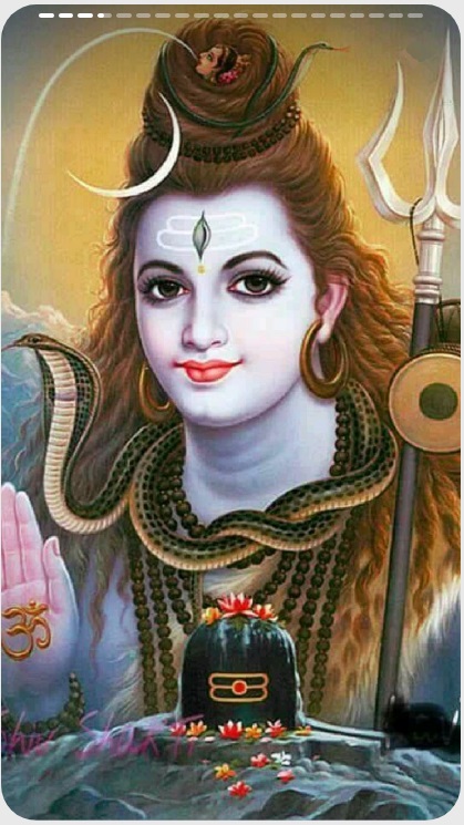 Lord Shiva Oil Painting Handpainted on Canvas L