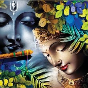 Radha Krishna Love Forever Painting Handpainted Masterpiece