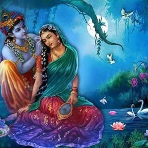 Krishna Playing Flute Painting Hand-painted Masterpiece