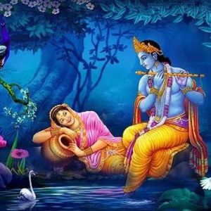 Radha Krishna Eternal Love Painting Hand-painted Masterpiece
