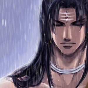 Lord Shiva E Hand-Painted Painting On Canvas (Without Frame)