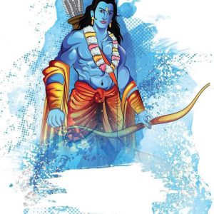 Lord Shri Ram Hand-Painted Painting On Canvas (Without Frame)