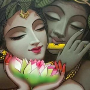 Radha Krishna Canvas Art Handmade Painting Masterpiece