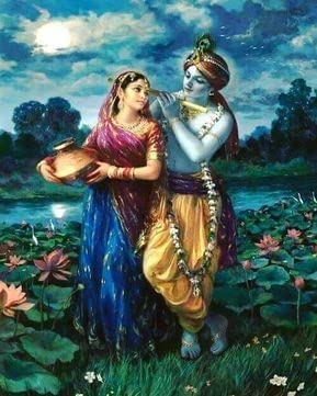 Radha Krishna Love Forever AI