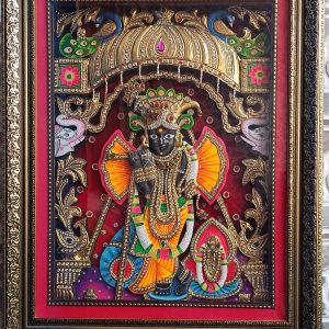 Banke Bihari E Tanjore Painting With Frame (20inc x 16inc x2inc)
