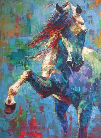 The Horse B Hand Painted Painting