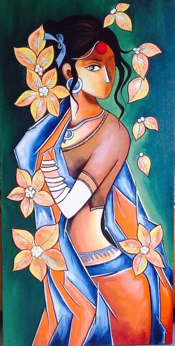 Indian Woman Wall Art