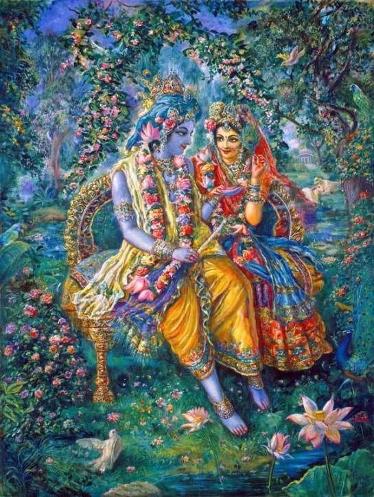 Lord Krishna And Radha E