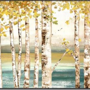 Modern Landscape Gold Money Handmade Canvas Paintings Unframed