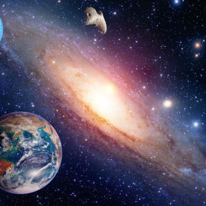 Space Planet Galaxy Prints Wall Art Painting On Canvas (Without Frame)