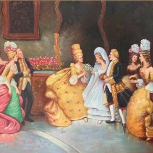 Classical European Painting C Hand Painted Paintings on Canvas Wall Art Painting (Without Frame)