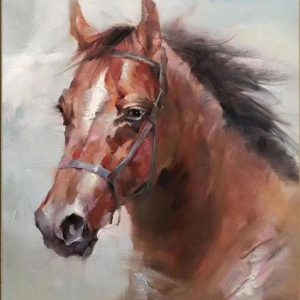 SoulSpaze Horse Head B Hand Painted Paintings on Canvas Wall Art Painting (Without Frame)