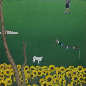 Grandpa’s Farm Hand Painted Oil Painting On Canvas Without Frame