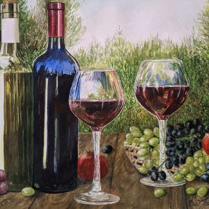 WATER COLOR ON PAPER BOARD OF SIZE 13.7 X 11.5 INCHES