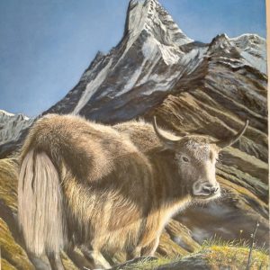 OIL PAINTING ON CANVAS OF SIZE 32 X 23 INCHES