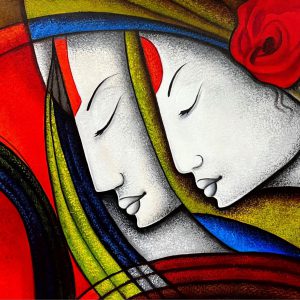 Modern Figures Art Handpainted paintings on Canvas Wall Art Painting (Without Frame)