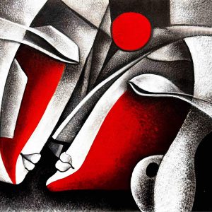 Contemporary Figures Canvas Art Handpainted paintings on Canvas Wall Art Painting (Without Frame)