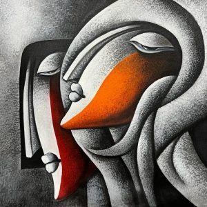 Contemporary Figures Canvas Art Handpainted painting on Canvas Wall Art Painting (Without Frame)