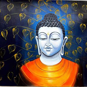Hand-Painted Buddha Canvas Art paintings on Canvas Unframed