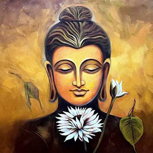Buddha Wall Art Handpainted paintings on Canvas Painting (Without Frame)
