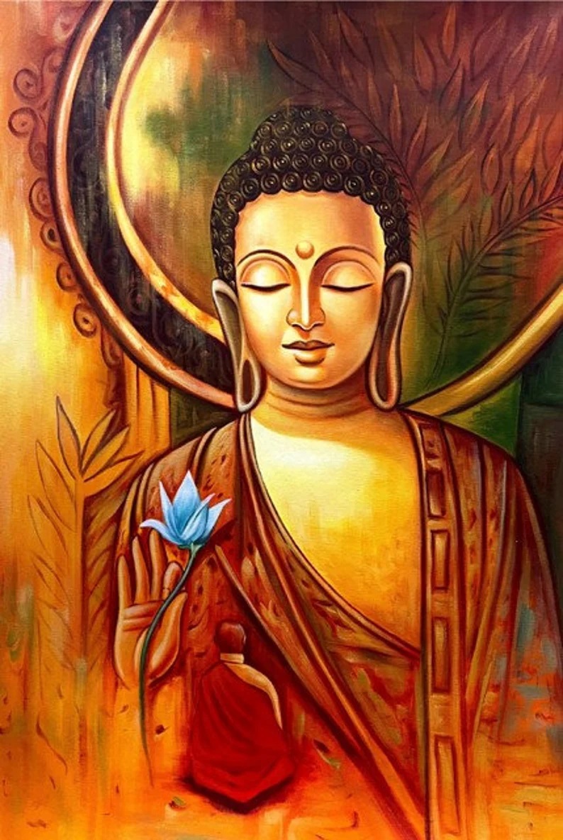 New Buddha H Handpainted 1