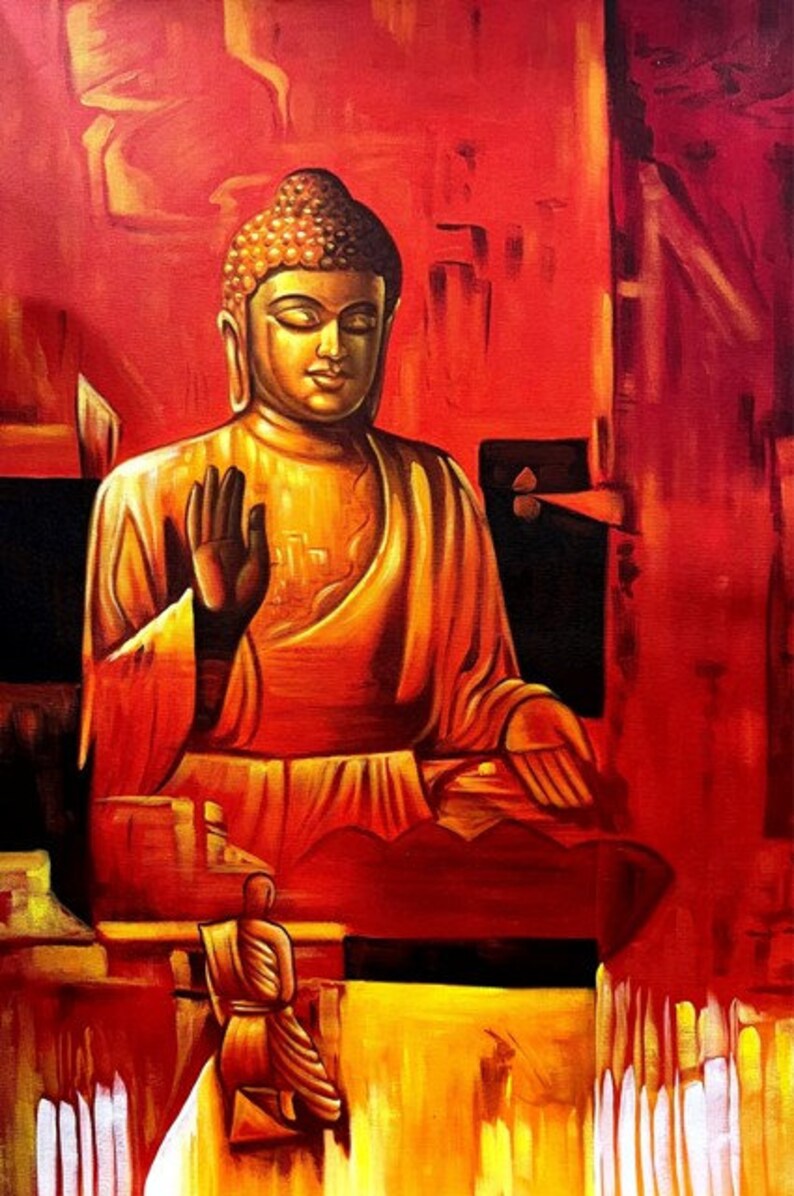 New Buddha I Handpainted 1