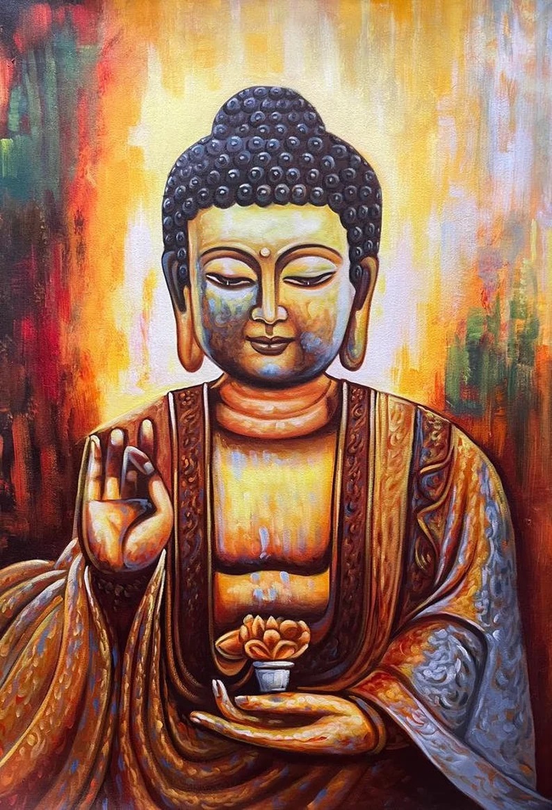 New Buddha P Handpainted 1