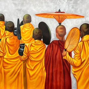 New Monks C Handpainted paintings on Canvas Wall Art Painting (Without Frame)