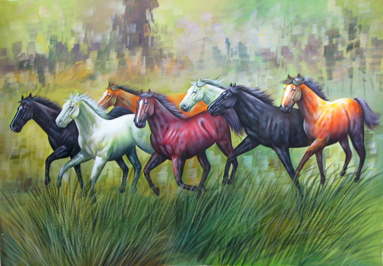 New Seven Running Horses C
