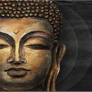 Buddha Handpainted paintings on Canvas Wall Art Painting (Without Frame)