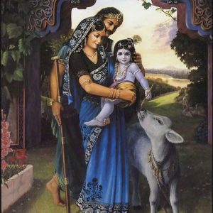 Divine Radha Krishna Painting Handmade Masterpiece