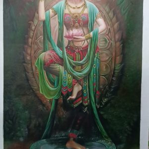 Hand Painted Painting Kwan Yin Goddess of Compassion Decor Oil Painting On Canvas A Without Frame
