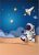 Anime Space Atronaut Cartoon Cloth Painting Astronaut Shuttle Poster Printing On Canvas 6 No Frame