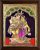 Radha Krishnan Lavender Sari Tanjore Painting With Frame