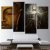 HD Prints Posters 4 Pieces Buddha Meditation Paintings Shiva Nataraja Wall Art Canvas Pictures No Frame