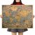 TIE LER Blue Vintage Kraft Paper Poster World Map Great Building Wall Sticker
