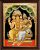 Brahma Saraswati Semi Embossed Tanjore Painting With Frame