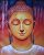 Buddha in Meditation A Handpainted paintings on Canvas Wall Art Painting (Without Frame)