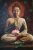 Buddha in Meditation Oil Painting Handpainted on Canvas A (Without Frame)