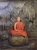 Buddha in Meditation D Handpainted paintings on Canvas Wall Art Painting (Without Frame)