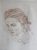 Deepika Padukone Scribble Portrait On Paper 85x55cm Without Frame