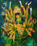 Devi Durga B Hand Painted Painting On Canvas Without Frame