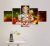 Frameless 5 Pieces Canvas Paintings God Hanuman Pictures Poster Wall Art Work No Frame