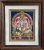 Five-Head Ganesha Tanjore Art Painting with Frame